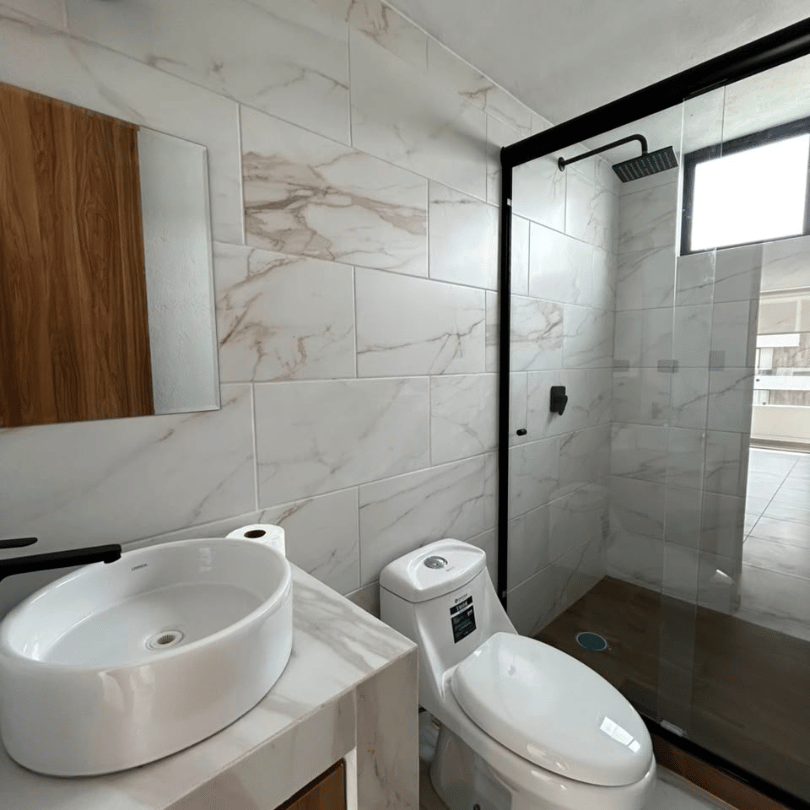 baño equipado